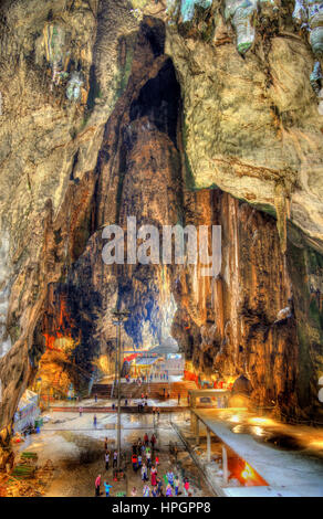 Innere des Batu-Höhlen in Kuala Lumpur, Malaysia Stockfoto