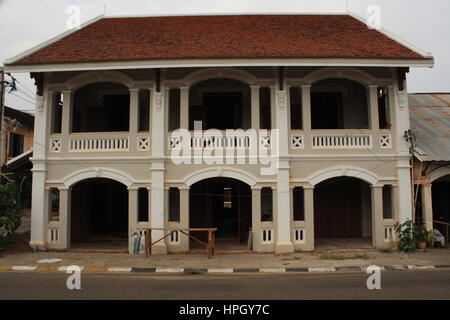 Französisches Viertel, Savannakhet, Laos Stockfoto