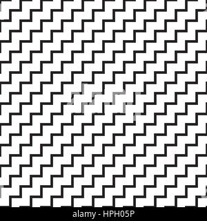 Einfachen geometrischen Vektor nahtlose Muster Hintergrund schwarz / weiß Stock Vektor