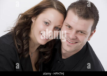 Paarportrait - paar im Portrait, Model released Stockfoto