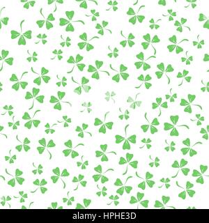 Natürliche Shamrock Textur. Kleeblätter Stock Vektor