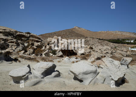 Kolimbithres Strand rocks Stockfoto