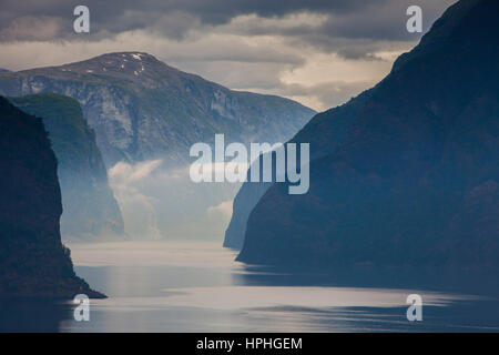 Sognefjorden (Sogne Fjord), Sogn Og Fjordane, Norwegen Stockfoto