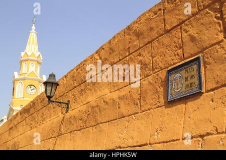 Plaza de Los Coches, Cartagena, Kolumbien Stockfoto