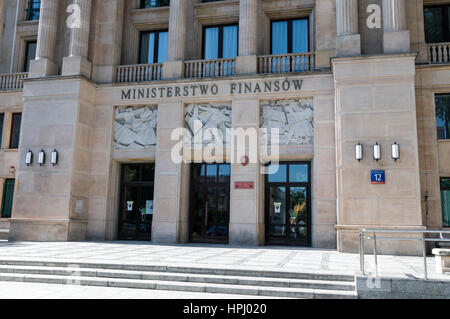 Ministerstwo Finansów - Finanzministerium auf Świętokrzyska St, Warschau, Polen Stockfoto