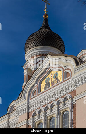 Alexander-Newski-Kathedrale in Tallinn. Stockfoto