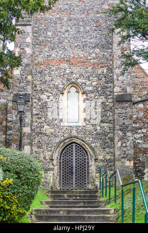 St.-Martins Kirche, Canterbury, England (heute Weltkulturerbe), die erste christliche Kirche in England, die älteste Pfarrkirche in Contin gegründet Stockfoto