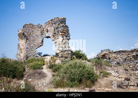 Überreste der antiken Stadt Antiochia Ad Cragum in Gazipasha Alanya Türkei Stockfoto