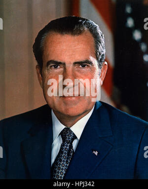 RICHARD NIXON (1913-1994) offizielle White House Portrait als 37. Präsident der Vereinigten Staaten im Jahr 1969 Stockfoto