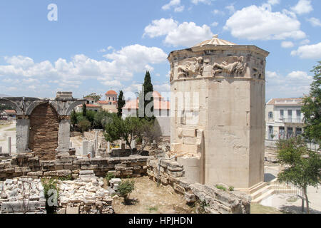 Hadrians Bibliothek in Athen, Griechenland Stockfoto