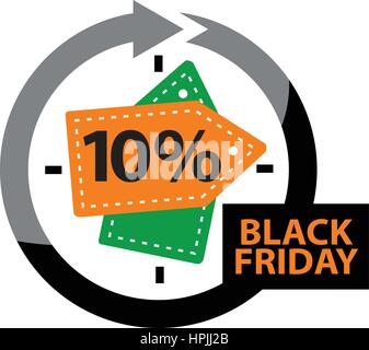 Black Friday 10 % Stock Vektor