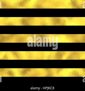 Nahtlose Muster mit breiten goldenen Querstreifen. Vektor-Mode-Hintergrund Stock Vektor
