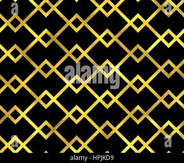 Abstraktes Vektor Musterdesign Hintergrund mit goldenen Linien und Raute Stock Vektor