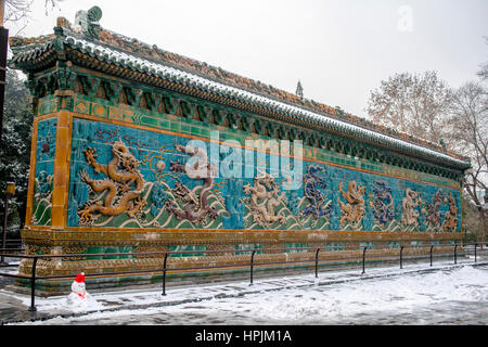 Jiulong Bi im Beihai-Park Stockfoto