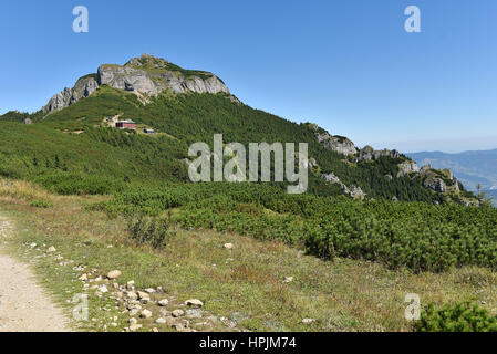 Berglandschaft. Ceahlau Berge, östlichen Karpaten, Rumänien Stockfoto