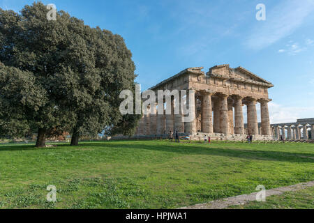 Paestum, Tempel, archäologischen Bereich, südlich von Italien Stockfoto