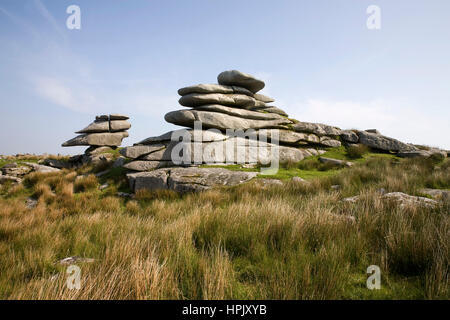 Cheesewring, Granit, Stowe Hill, Bodmin Moor, Cornwall, England, Vereinigtes Königreich Stockfoto