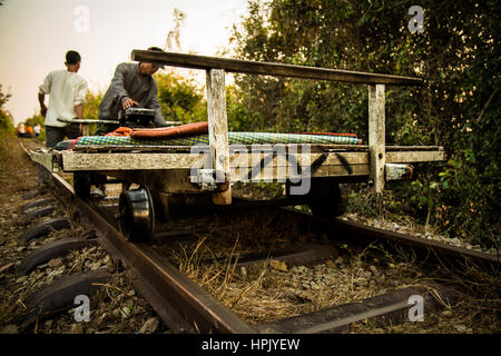 Norry, LKW, Bamboo Train Stockfoto