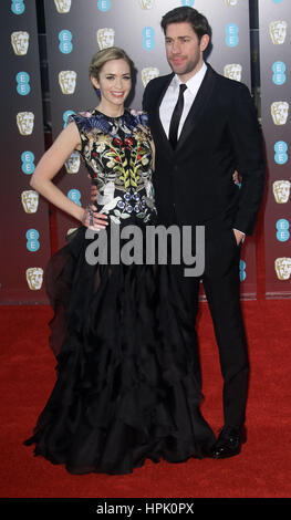 12. Februar 2017 - Emily Blunt Teilnahme an EE British Academy Film Awards 2017 am Royal Opera House in London, England, UK Stockfoto