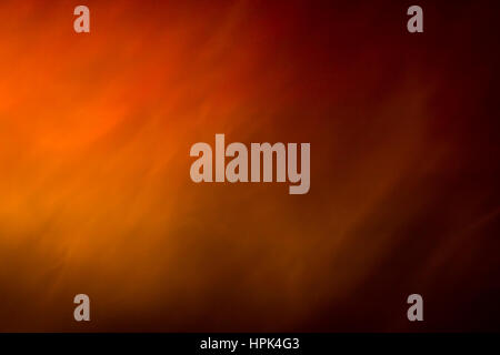 Abstrakt Rauch Hintergrundfarbe auf gelb, orange und rote Farben. Stockfoto