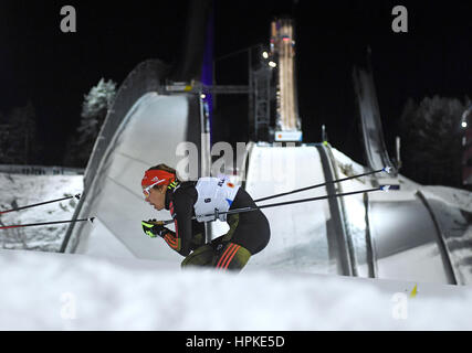 Lahti, Finnland. 23. Februar 2017. Deutscher Leichtathlet Hanna Kolb in Aktion im Jahr 2017 Nordische Ski-WM in Lahti, Finnland, 23. Februar 2017. Foto: Hendrik Schmidt/Dpa-Zentralbild/Dpa/Alamy Live News Stockfoto
