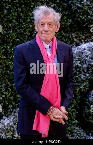 London, UK. 23. Februar 2017. Schauspieler Sir Ian McKellen besucht Disneys "Beauty And The Beast" - UK Launch Event auf 23.02.2017 bei Spencer House. Personen im Bild: Ian McKellen. Picture by Credit: Julie Edwards/Alamy Live-Nachrichten Stockfoto