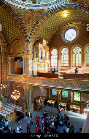 Die spanische Synagoge. Jüdisches Museum. Jüdischen Viertel Josefov. Prag. Tschechische Republik Stockfoto