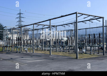 Kraftwerk für die Herstellung von Strom in Lugano auf den italienischen Teil der Schweiz Stockfoto