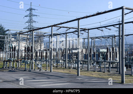 Kraftwerk für die Herstellung von Strom in Lugano auf den italienischen Teil der Schweiz Stockfoto