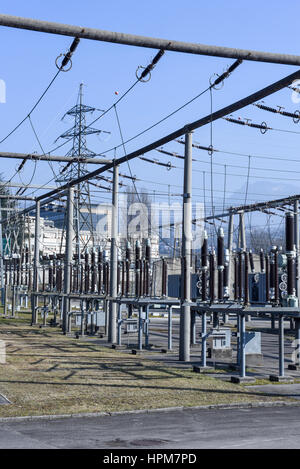 Kraftwerk für die Herstellung von Strom in Lugano auf den italienischen Teil der Schweiz Stockfoto