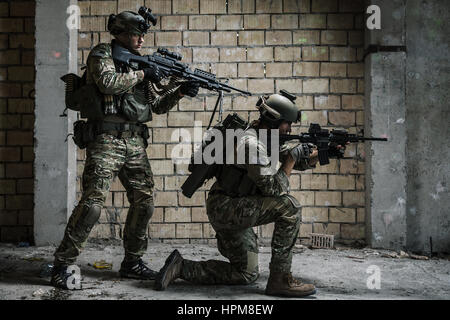 US Army Rangers auf mission Stockfoto