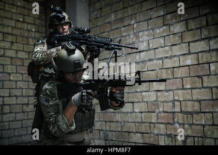 US Army Rangers auf mission Stockfoto