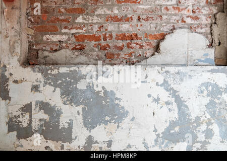 Beton und Ziegel Wand Textur backgound Stockfoto