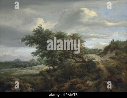 Jacob van Ruisdael - Dünenlandschaft mit Blick von Haarlem Stockfoto