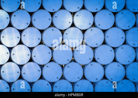 3D Rendering blauen Fass Hintergrund Stockfoto