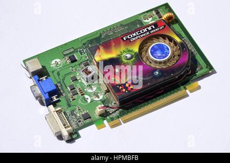 Foxconn Geforce 8500 GT Video Grafikkarte Stockfoto