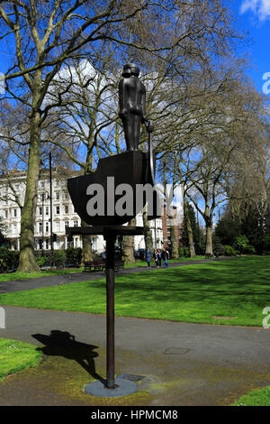 Frühling-Blick in Pimlico Gärten, Pimlico, London City, Großbritannien Stockfoto