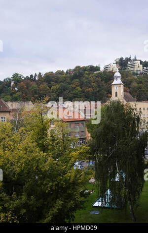 St. Peter und Paul Kirche in Herbst, Brasov, Rumänien, Osteuropa. Stockfoto