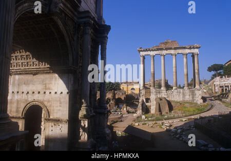 Das Forum Romanum, Rom, Italien Stockfoto