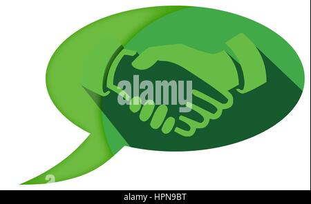 Handshake-Symbol Stock Vektor