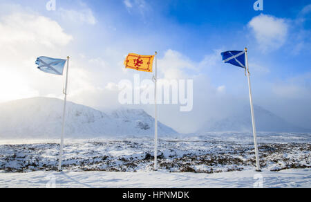 Eingang zum Glencoe Mountain Resort Stockfoto