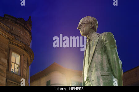 Donald Dewar Statue, Glasgow Buchanan Street Stockfoto