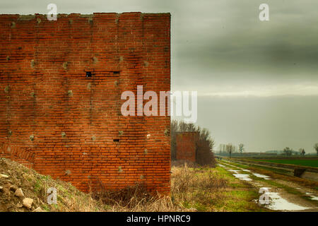 Wand des Landes, horizontale Hdr-Bild Stockfoto