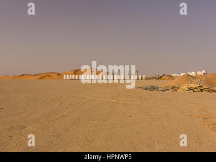 AL AIN, Vereinigte Arabische Emirate - Neubau am Rand der Stadt. Stockfoto