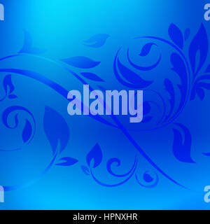 Blau metallic Folie Textur Hintergrund mit Dekoration Stockfoto