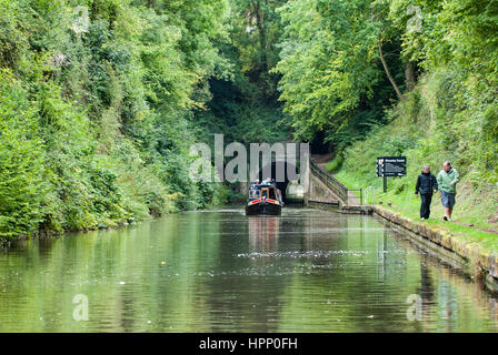 Shrewley Tunnel am Grand Union Canal, Warwickshire, England, UK, Stockfoto