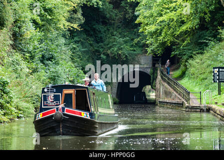 Shrewley Tunnel am Grand Union Canal, Warwickshire, England, UK, Stockfoto