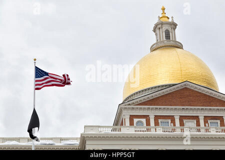 Massachusetts State House Kuppel Stockfoto