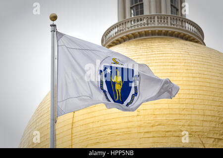 Massachusetts State House Kuppel Stockfoto