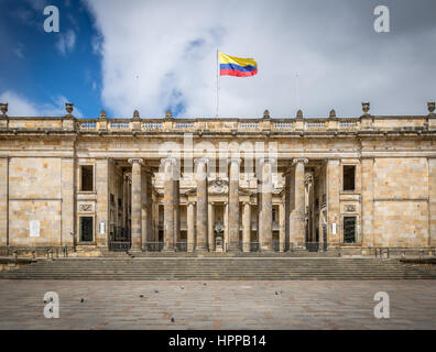 Kolumbianische Nationalkongress und Capitol, Bogota - Kolumbien Stockfoto